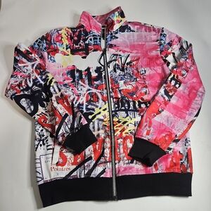 Encrypted Zip Up Jacket Men Medium